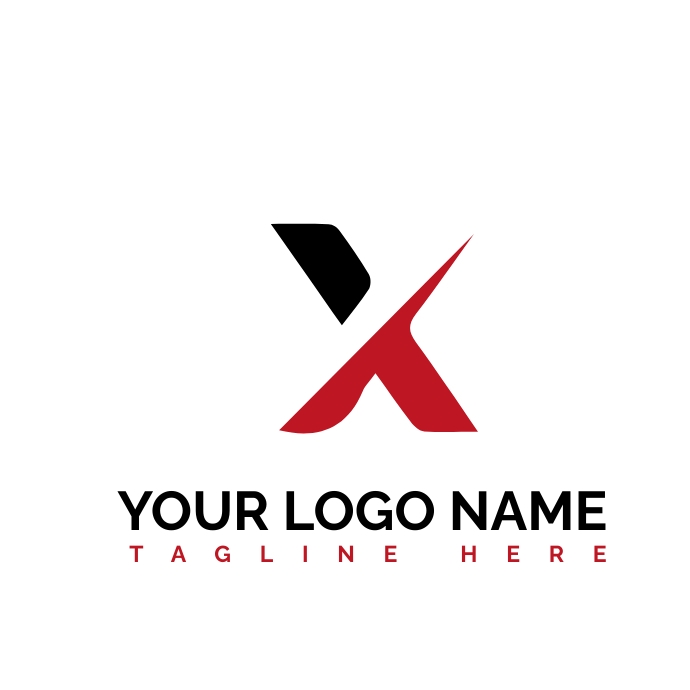X logo design| Company logo Logotyp template